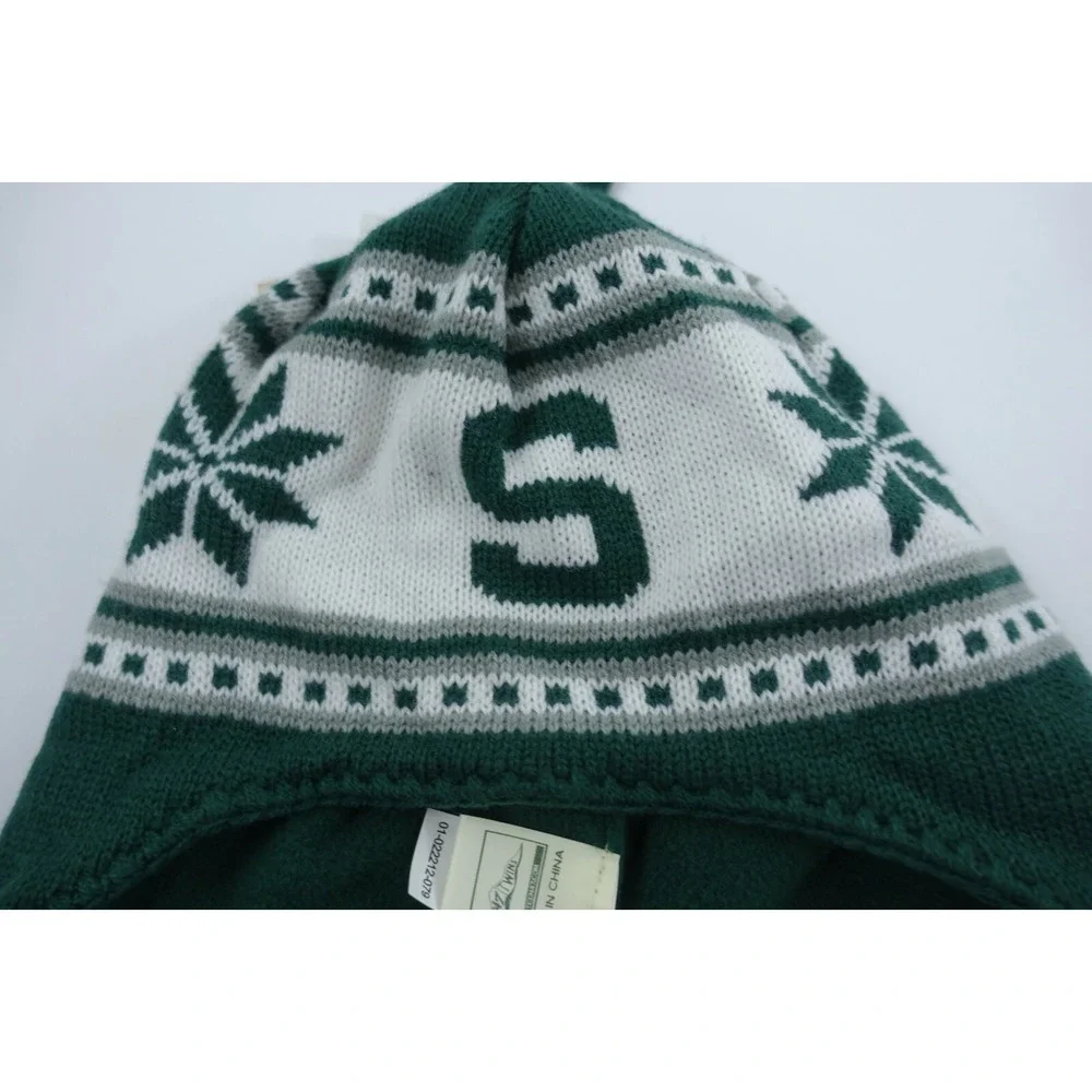 Michigan State Spartans Kids Unisex Beanie Trapper Hat Fits 4 and up